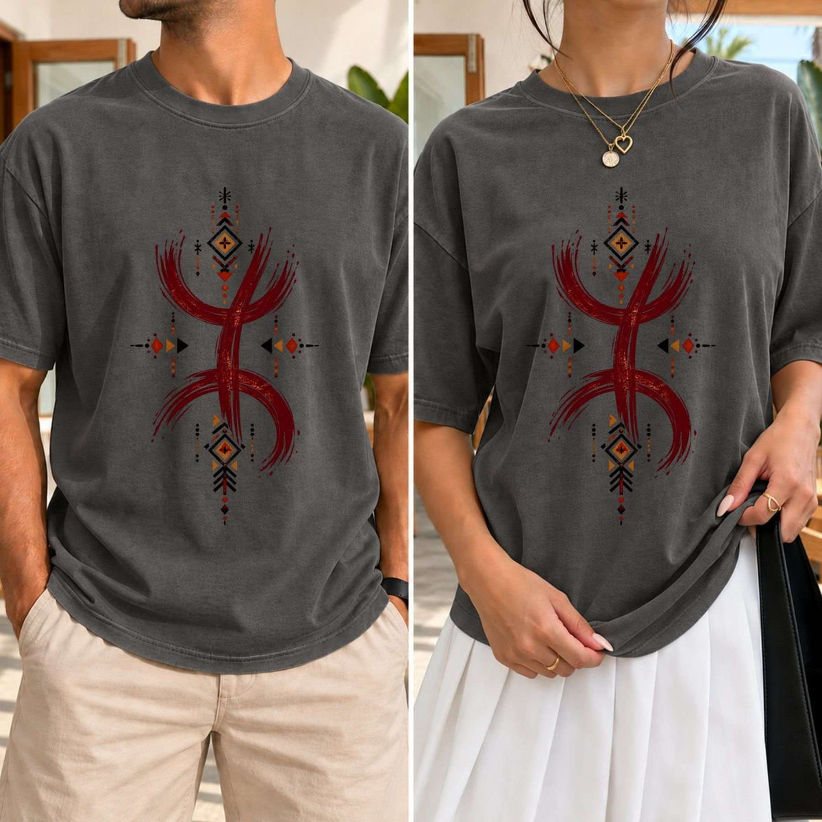 T-shirt Amazigh ⵣ – Héritage Berbère du Maroc