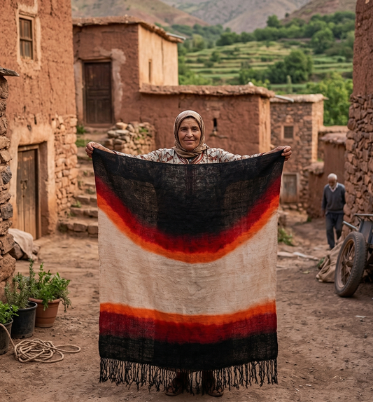 Châle Berbère : Tout Savoir sur ce Trésor du Moyen Atlas RUGATLAS