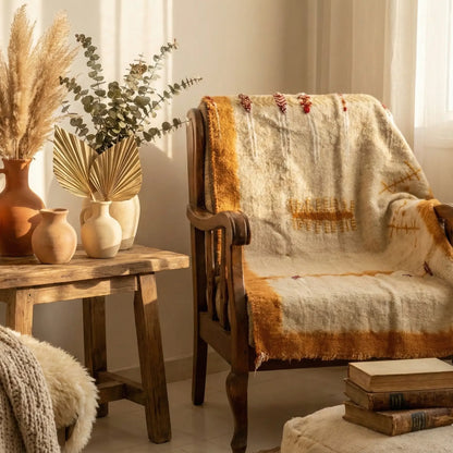 ADGHAR “Tazrzit” – Pièce Décorative Murale, Fait Main par Fatima dans l’Atlas RUGATLAS