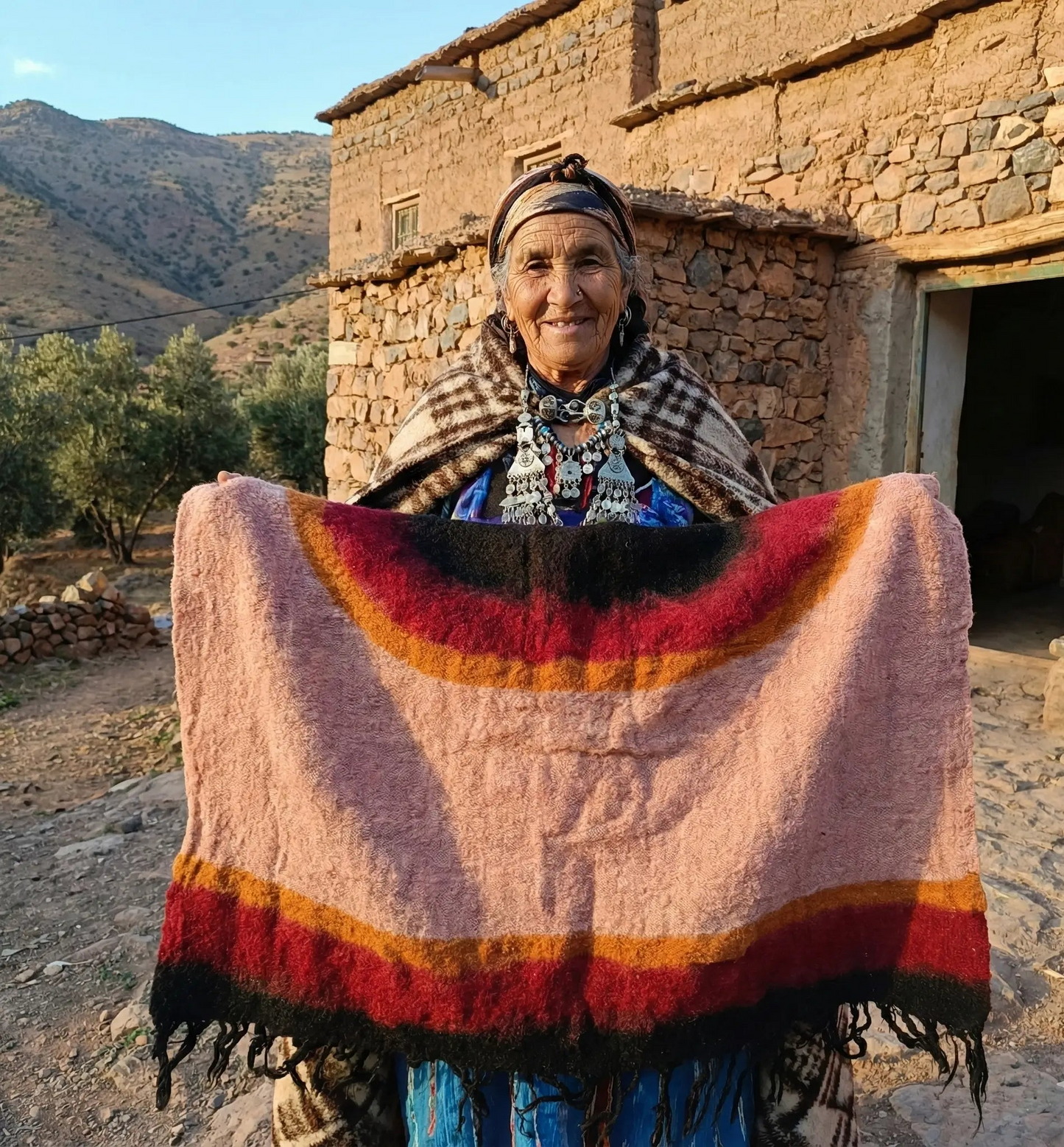 Adghar Fatima – Pièce Décorative Murale Artisanale RUGATLAS