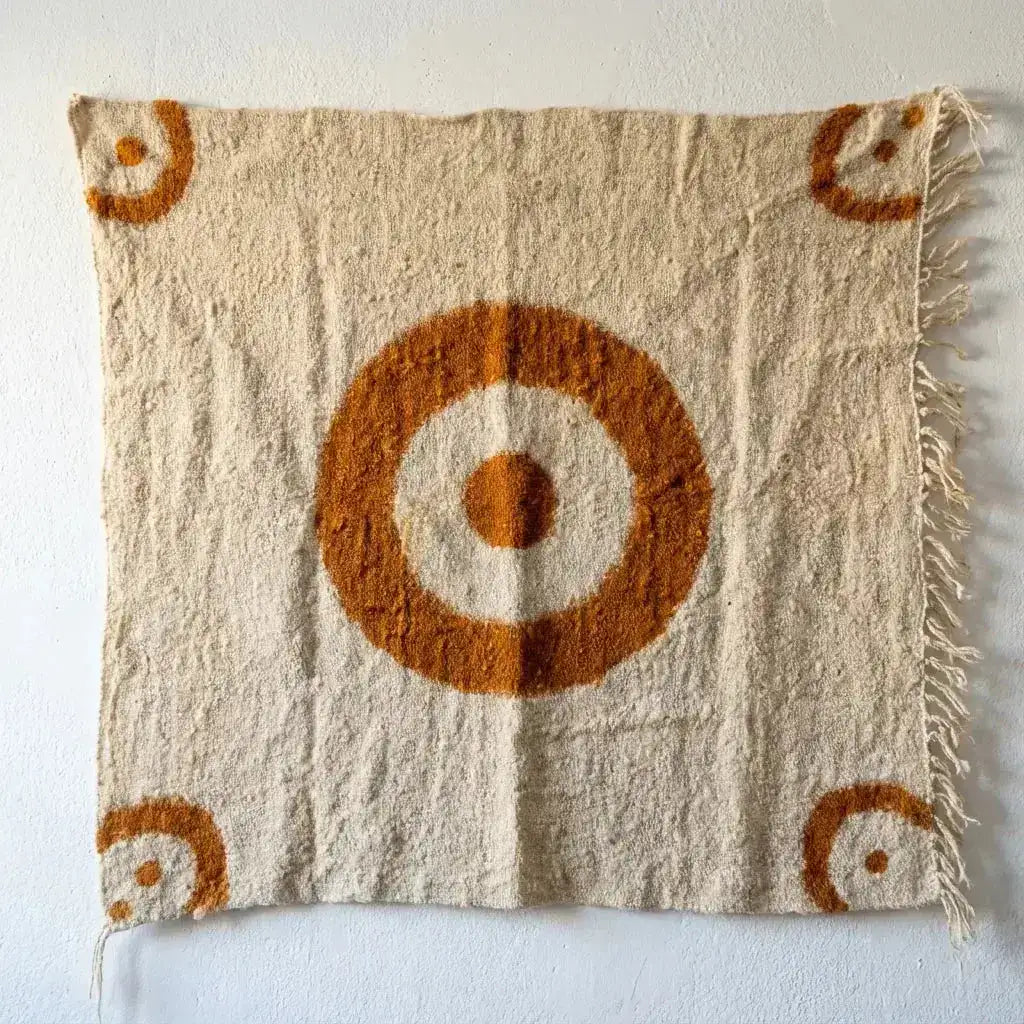 Tenture Murale Berbère "Tafukt" – Tissage Soleil Amazigh Fait Main | Rugatlas RUGATLAS